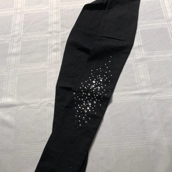 Deadstock party Kate Spade black and sparkles tights, larger size, New - Picture 2 of 4